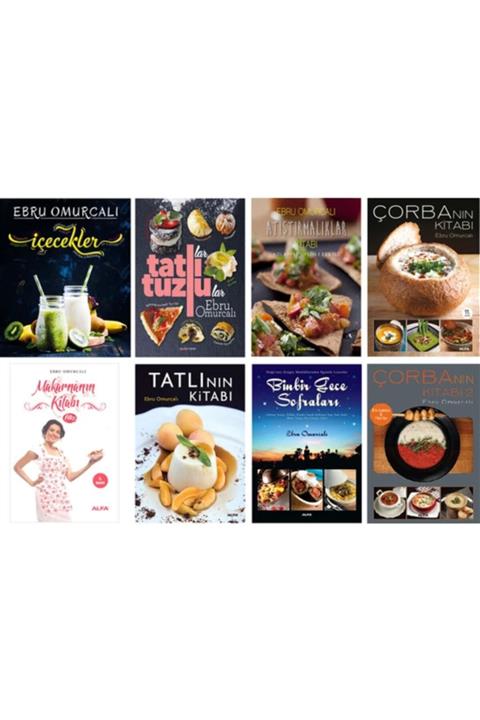 Alfa Yayınları Ebru Omurcalı 8 Kitap Set / Yemek Kitapları