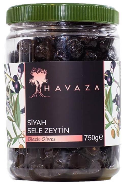 Havaza Siyah Sele Zeytin - 750 gr. (291-320 Kalibre)