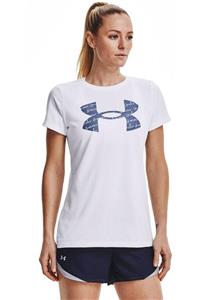 Under Armour Kadın Spor T-Shirt- Tech Solid BL SSC - 1365143-100