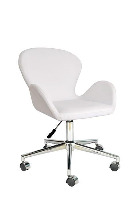 Bürocci Roberta Metal Ayaklı Çalışma Koltuğu Beyaz