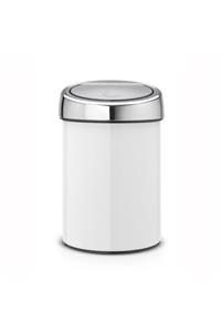 Brabantıa Brabantia Çöp Kutusu 3 lt Touch Bin Dokunmatik Beyaz 364488