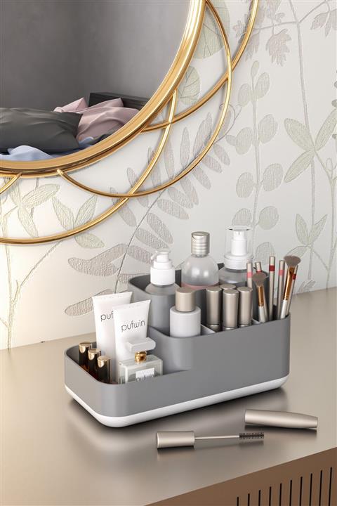 PUFWİN Elips Kozmetik Ve Makyaj Düzenleme Kutusu Organizer
