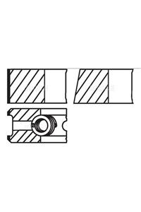 MAHLE Segman Takımı X20dtl Astra G Vectra B (84,00mm) Std (2×1,75×3)