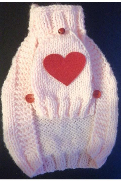 HANDPET Çıngırak Detaylı Pembe Kedi Köpek Kazağı