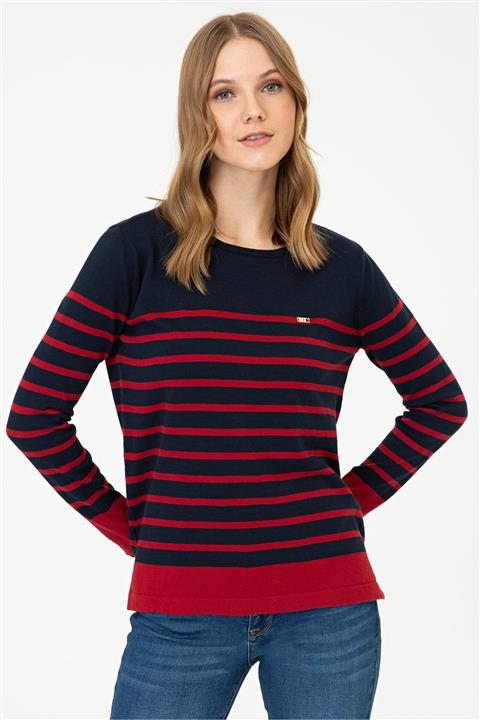 U.S. Polo Assn. Lacivert Kadın Kazak