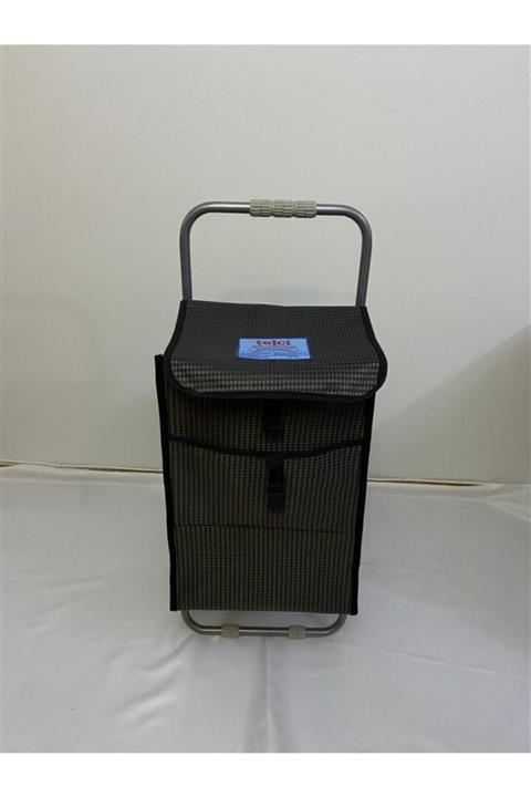 telci Siyah Oturaklı Pazar Arabası