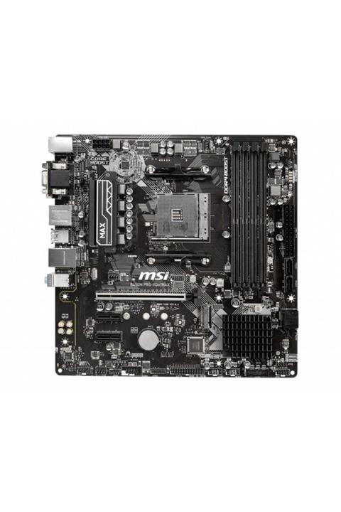 MSI B450M PRO-VDH MAX AM4 DDR4 3866(OC) 4xDIMM DVI HDMI VGA GLAN M.2 USB3.2