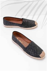 Bambi Siyah Kadın Espadril K01702142084