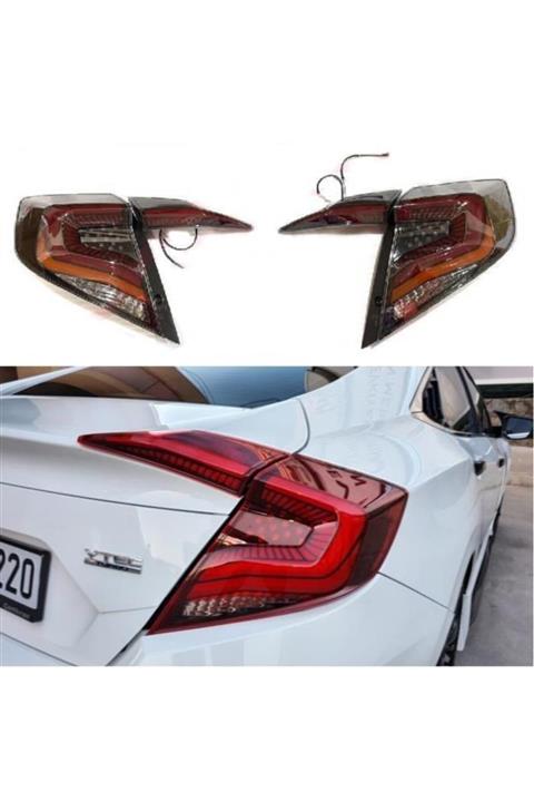 OLED GARAJ Honda Civic Fc5 Yeni Model Animasyonlu Led Stop - Light Smoke