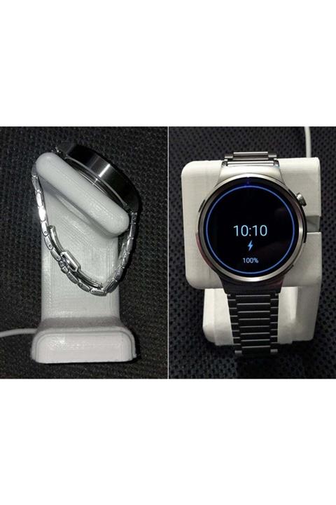 ArmorChips Yuvarlak Huawei Saat Şarj Standı Tutucu Masaüstü Aparatı Askısı