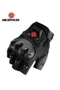 Scoyco Mc29d Eldiven Motosiklet Yarım Parmak Yüksek Koruyucu Kabuk Palm Silicon