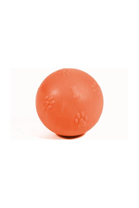 CCA Termoplastik Kokulu Pati Desenli Sert Köpek Oyun Topu 2 Numara