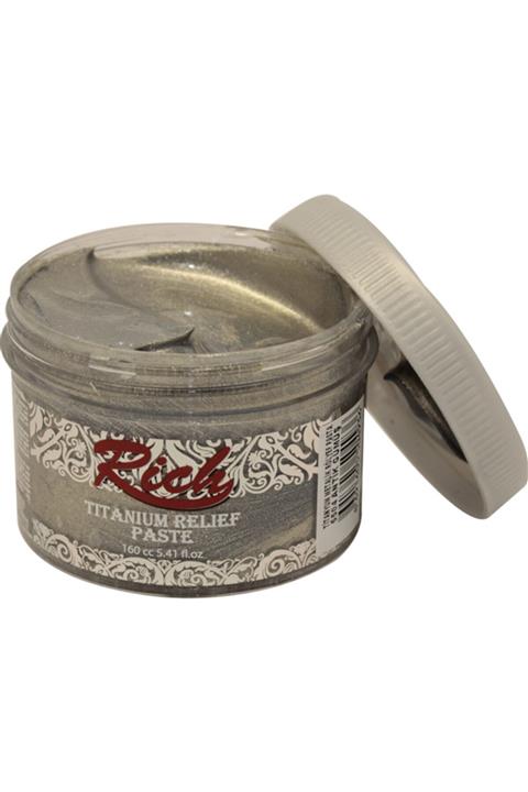 Rich Titanyum Rölyef Pasta 160 cc Antik Gümüş