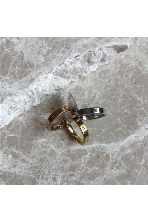 meralisbutik Çelik 3 Renk Cartier Model Yüzük
