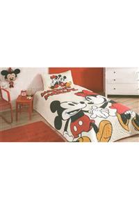 Özdilek Mickey Mouse Lovely Lisanslı Tek Kişilik Yatak Örtüsü Takımı Yatak Örtüsü