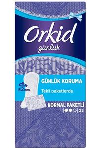 Orkid Günlük Koruma Günlük Pedler Normal X 28 Tekli Paketlerde