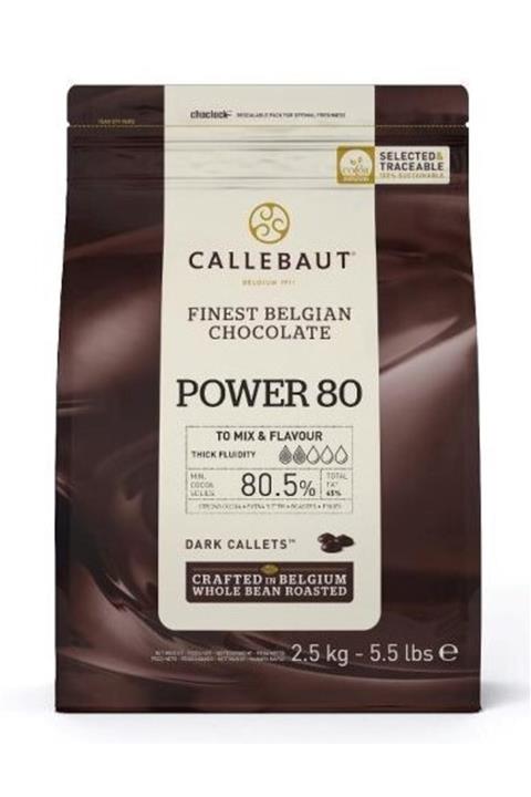 Callebaut Yoğun Bitter %80 Damla Çikolata ( 2,5 Kg )
