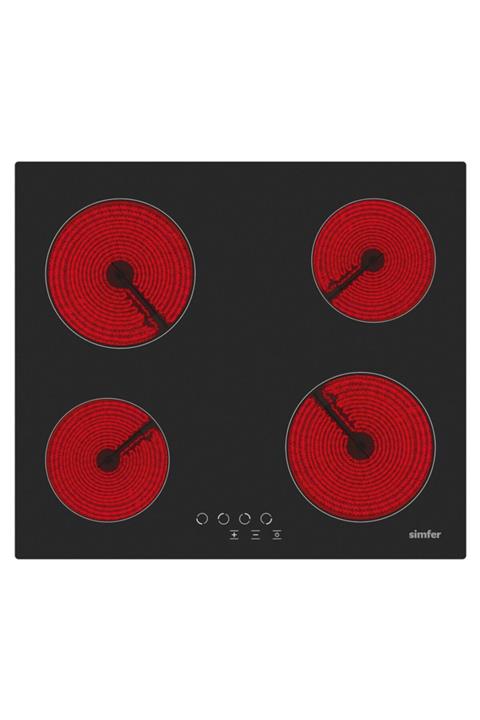 Simfer 3903 Siyah Vitroseramik Elektrikli Ankastre Ocak