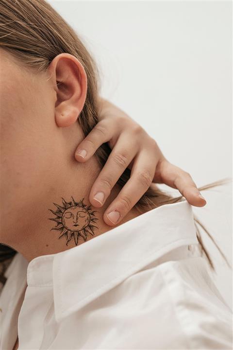 TAKIŞTIR Geçici Ay Ve Güneş Mini Dövme Tattoo