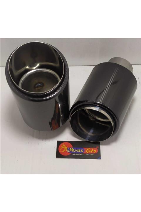 YAVAS OTO Yo710-60mmx103 Mm Yuvarlak Carbon Eksoz Ucu
