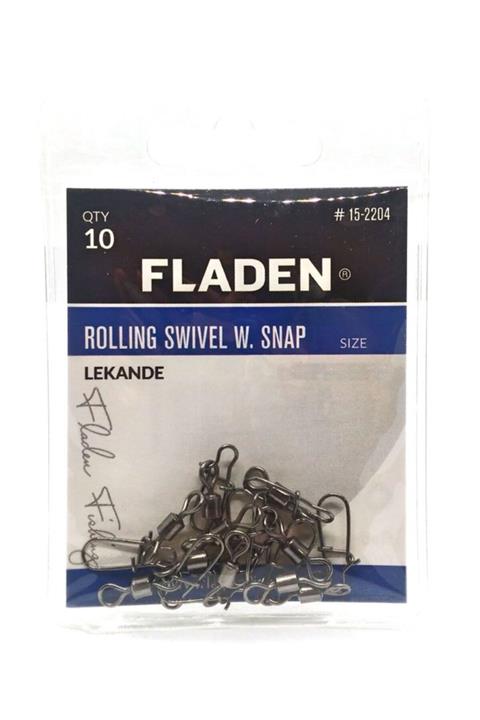 FLADEN Lekande Rolling Swivel W.snap Klipsli Fırdöndü No:2/0