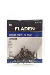 FLADEN Lekande Rolling Swivel W.snap Klipsli Fırdöndü No:2/0