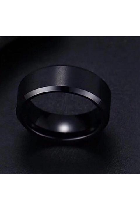 Circop Paslanmaz Siyah Mat Yüzük