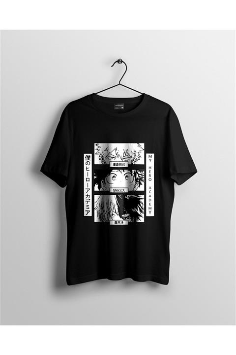 karikatürstore My Hero Academia Bakugo Izuku Todoroki Anime Tişört