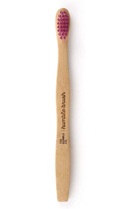 Humble Brush The Humble Co. Brush Çocuk Bambu Diş Fırçası Ultra Soft Lila 1 Paket(1 X 0.1 G)