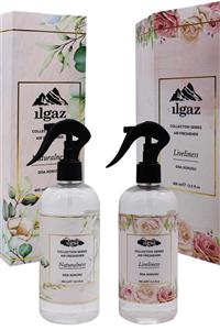 ILGAZ Collection Series Oda Sprey Air Freshener Liveliness + Naturalness 400 ml Oda Parfümü  2 Adet