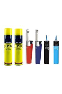 Clipper Efsane Set 2 Adet Jet Rüzgar Çakmağı  2 Adet Mini Tube Çakmak ve 2 Adet Çakmak Gazı no3