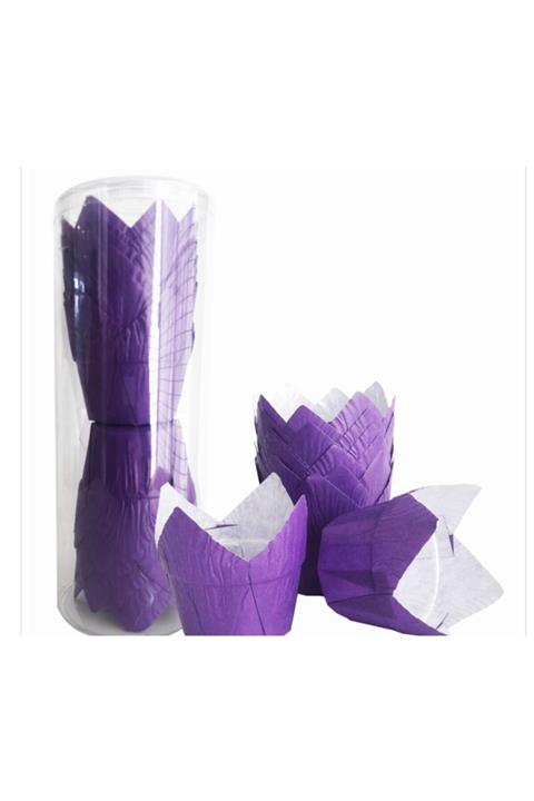 canbayhobi Mor Asimetrik Cupcake Kabı