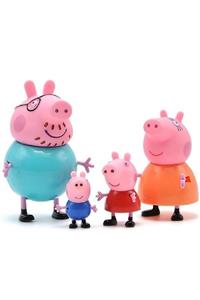 BANDAI Peppa Pig Action Figure - Domuz Peppa Ailesi Aksion Figür Tam Set