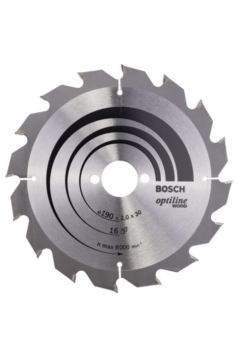 Bosch - Optiline Serisi Ahşap Için Daire Testere Bıçağı 190*30 Mm 16 Diş 2608641184