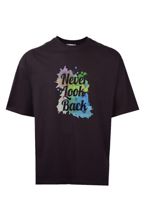 to COSMOS Unisex Tasarım Basic Tshirt Never Look Back Tişört