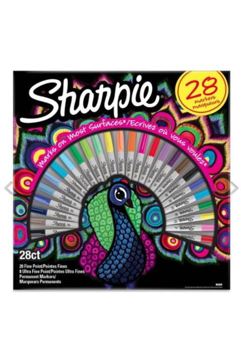 Sharpie Fine Permanent Markör 28li Kutu Tavus Kuşu