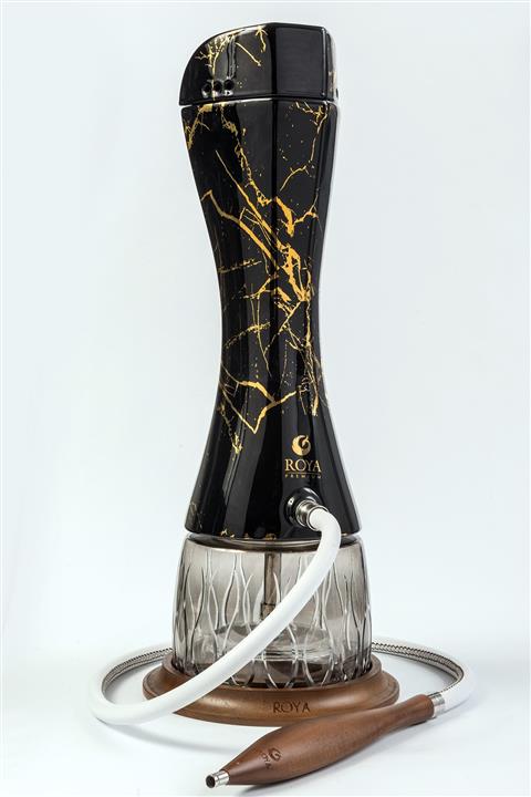 KCD Nargile Takımı Romeo Marble On Black Hookah Set