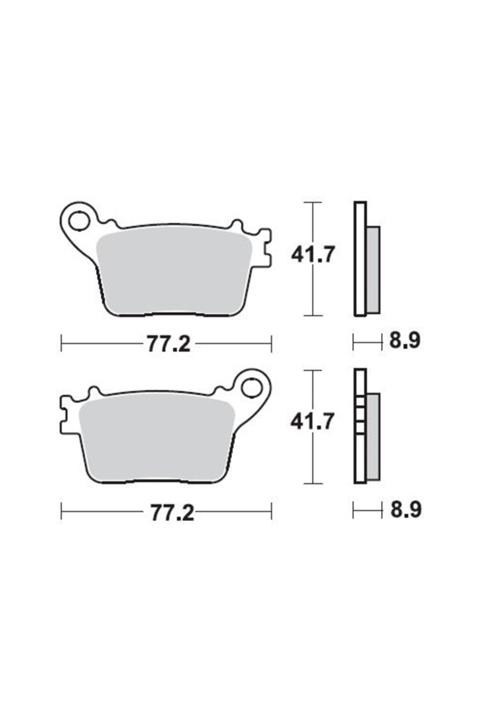 Moto Adv Garage Suzuki Gsx-r 1000 R Arka Fren Balatası Sinterli Braking