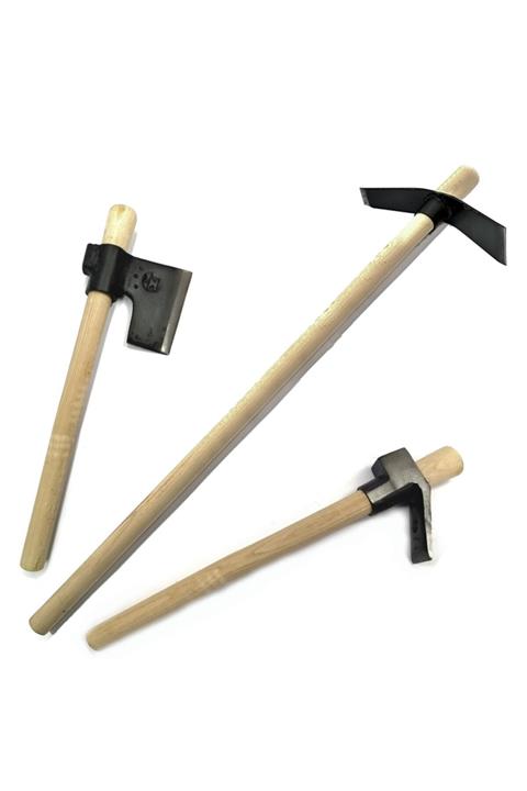 isem casting Çelikten Dövme El Yapımı Balta Nacak Çapa Keser 3 Lü Set