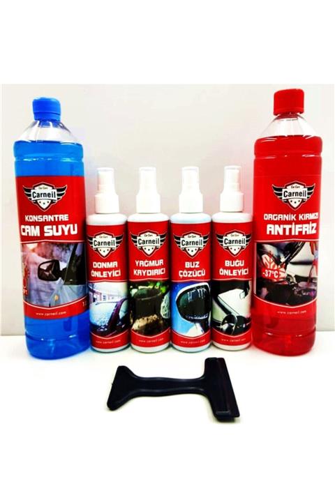 Carneil Don Buz Ve Motor Koruma Araç Bakım Kışlık 8'li Gold Set She251