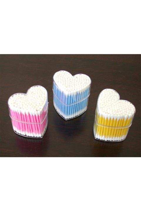 ZAVANSA Bambu Kulak Çubuğu - Kalpli Kutu (asorti)