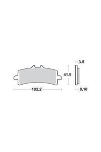 Moto Adv Garage Kawasaki Zx 10 R 16-17 Ön Fren Balatası Sinterli Braking