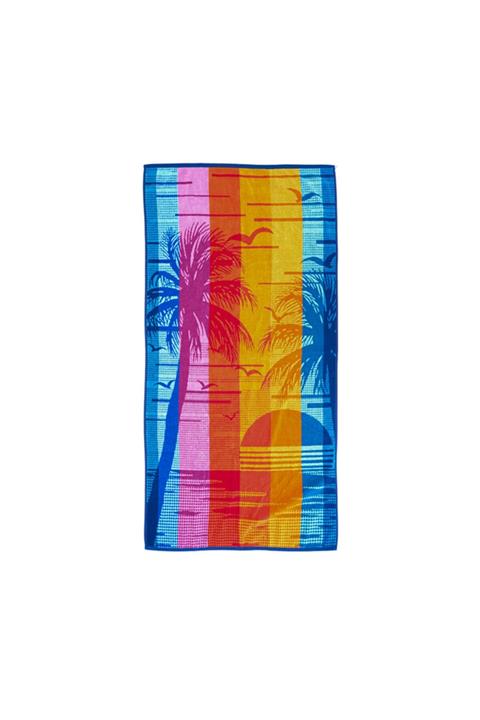 Özdilek Summer Heat Palms Kadife 70x140 Cm. Plaj Havlusu