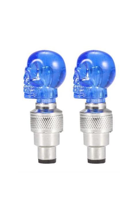 ModaCar Kurukafa Mavi Ledli Sibop Kapağı 428826