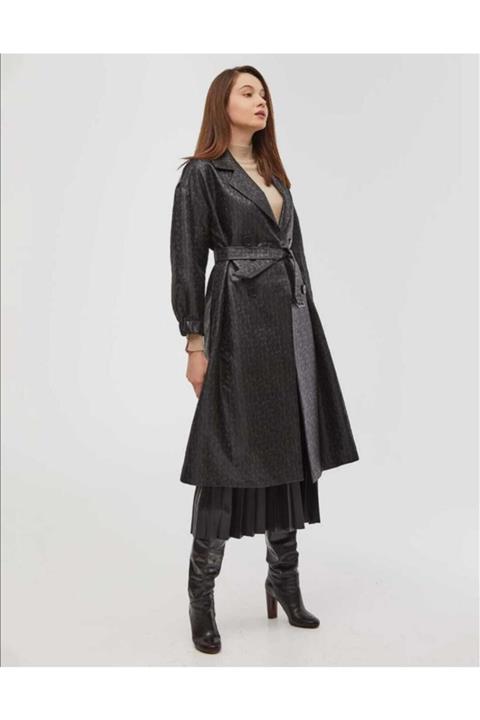 Kayra Giyim Kayra Jakarlı Trençkot
