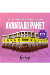 Hatap Değirmenleri Hatap Tam Buğday Unu 12 X 1 Kg Avantajlı Paket