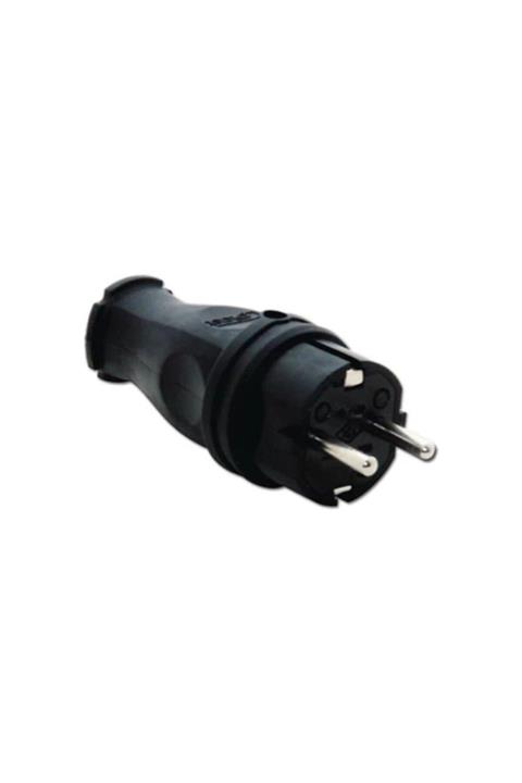TP ELECTRİC 1x16 Kauçuk Düz Erkek Fiş