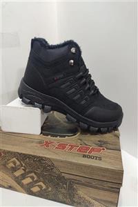 XStep Unisex Siyah X6 Suya Soğuğa Dayanıklı Kışlık Trekking Uzun Bot