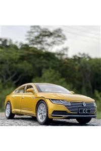 OYUNCAKSAHİLİ Volkswagen Cc Arteon Metal Araba 6 Kapı Bagaj Kaput Aç Diecast Model Gold