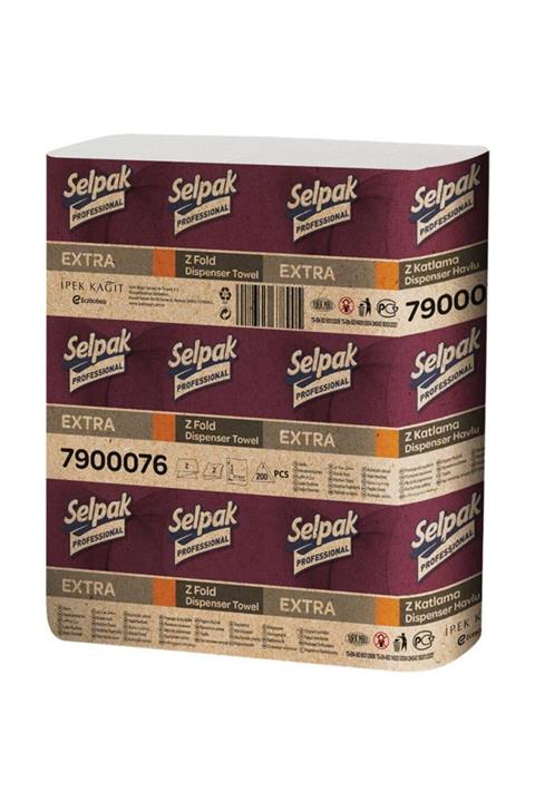 Selpak Extra Z Katlı Dispenser Kağıt Havlu 200X12'Li